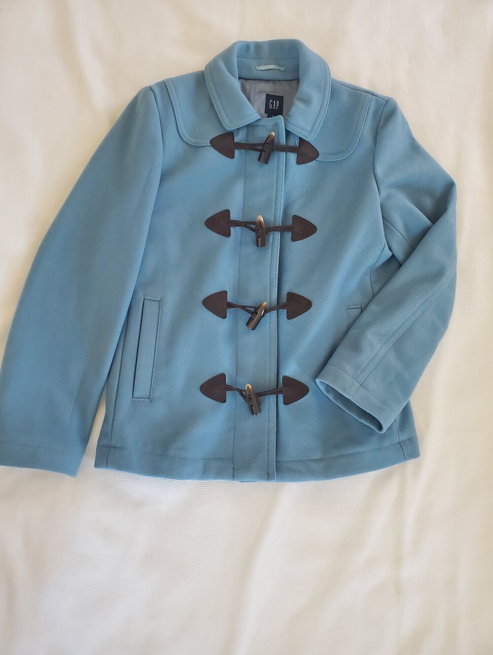Vintage GAP Blue Toggle Pea Coat Size Medium